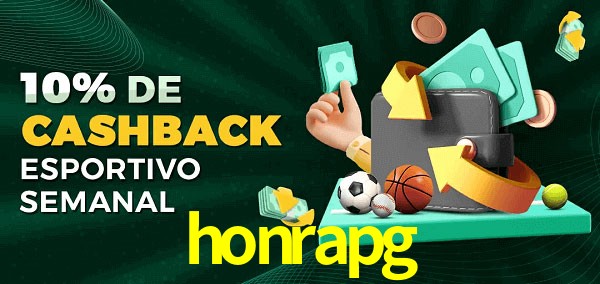 10% de bônus de cashback na honrapg